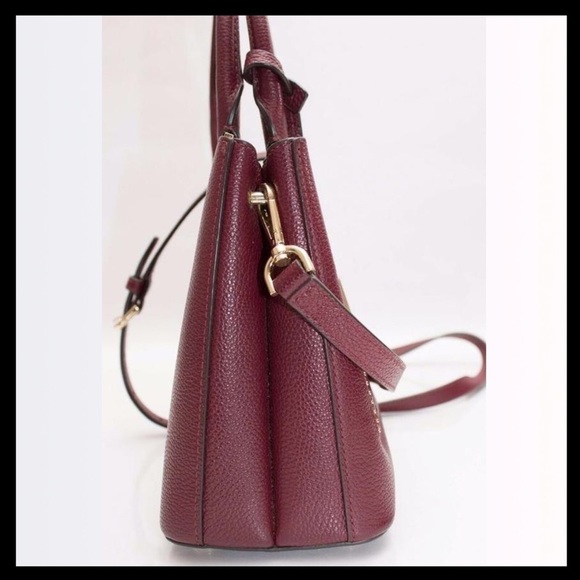 MICHAEL KORS Adele Medium Leather Messenger / Crossbody Bag
Color: Merlot Love - Picture 6 of 10